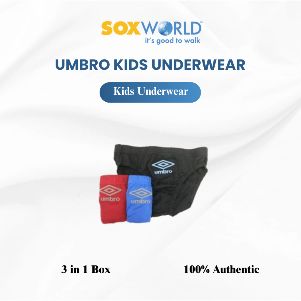 [SOXWORLD] UMBRO 3 In 1 Boys Briefs ชุดชั้นใน Innerwear 30-KB-3312