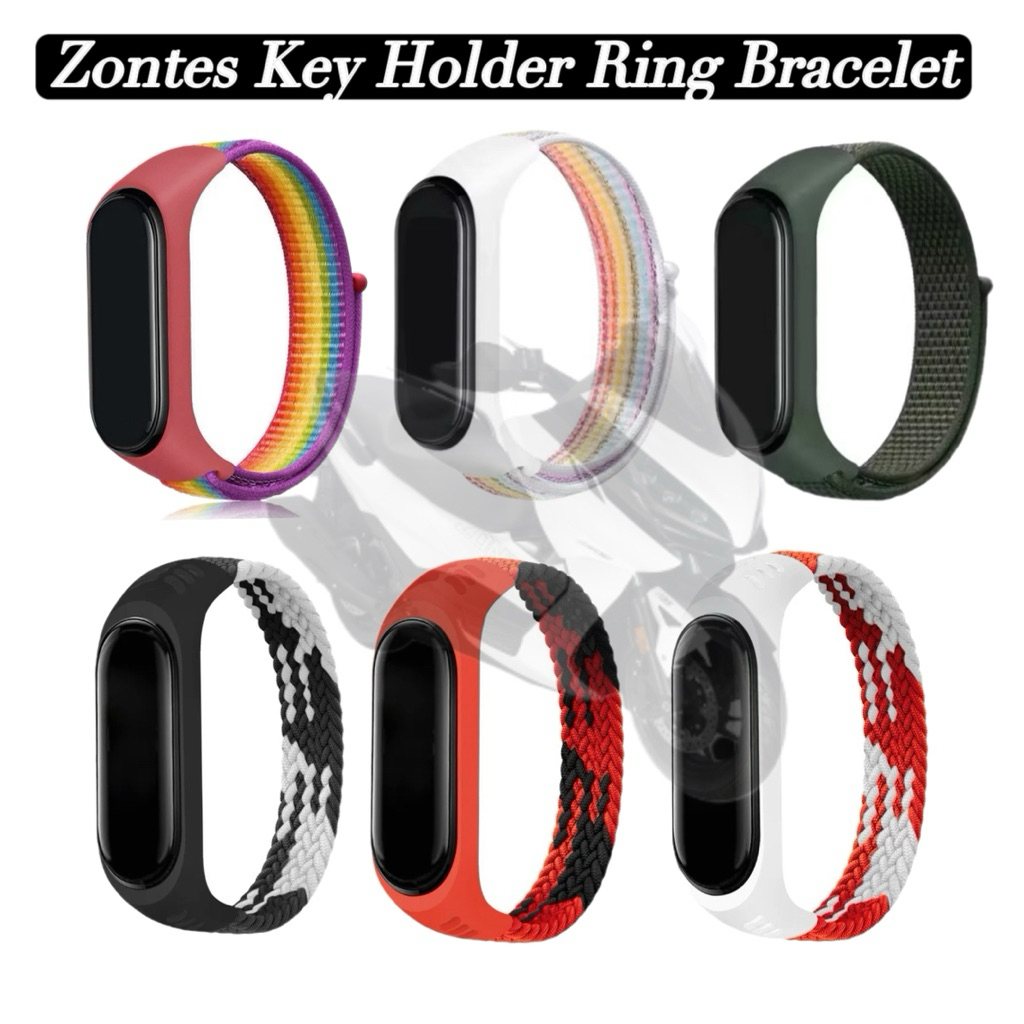 ZONTES 350E 350D 368G สร้อยข้อมือแหวนใส่กุญแจ