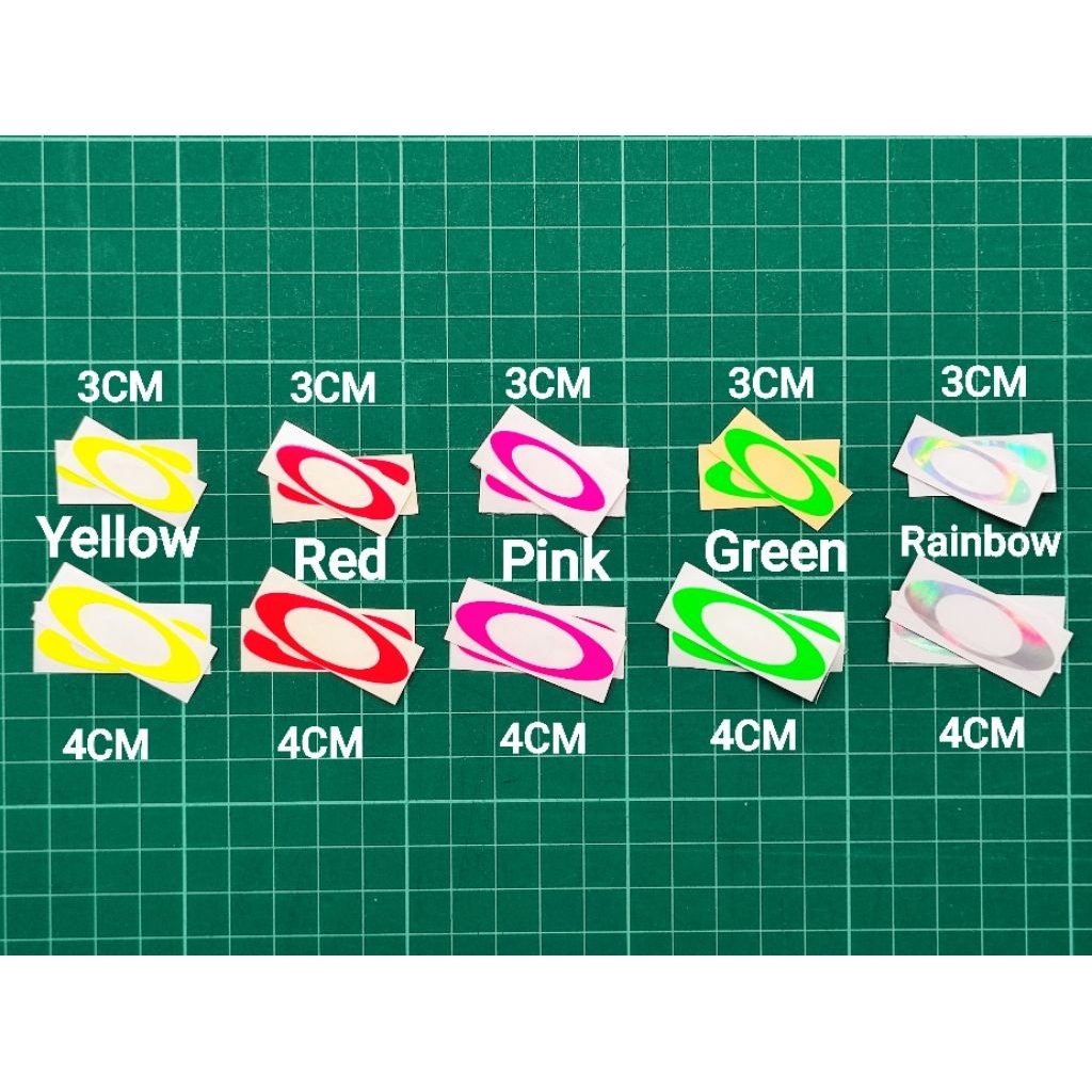 Stiker O@kley O@key Stiker potong Cutting Florescent Color Sticker Motor