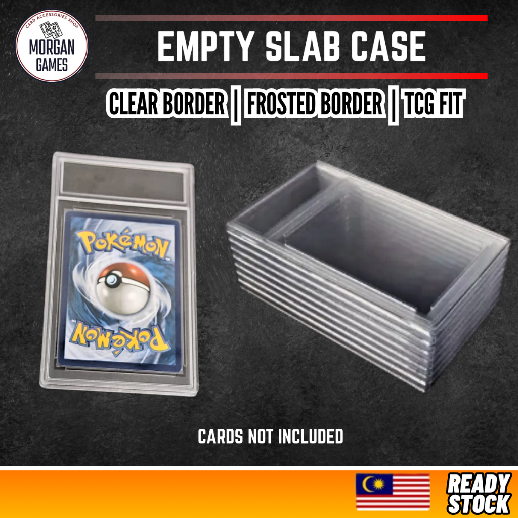 Morgan Games Empty Grading Case Fit TCG OP Pokemon MTG Digimon PSA Style Case