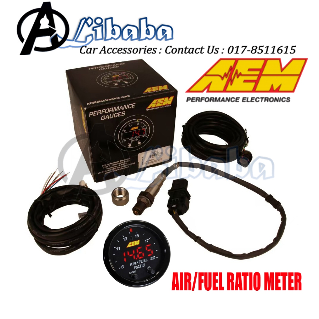 AEM X-Series Wideband UEGO เครื่องวัดอัตราส่วนเชื้อเพลิงอากาศ