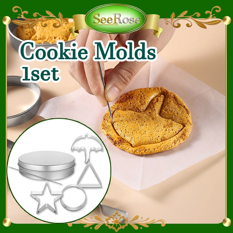 แม่พิมพ์ขนม เต็มชุดเกมปลาหมึกสไตล์ Dalgona Candy Mold/Honeycomb Toffee San Diy Game /Kit Tin Box