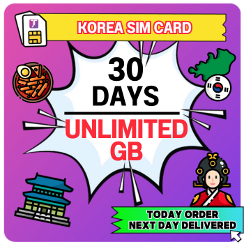 J Travel Korea SIM Card 5days 300GBLocal Korea SIM Travel Prepaid Sim Card 韩国上网卡