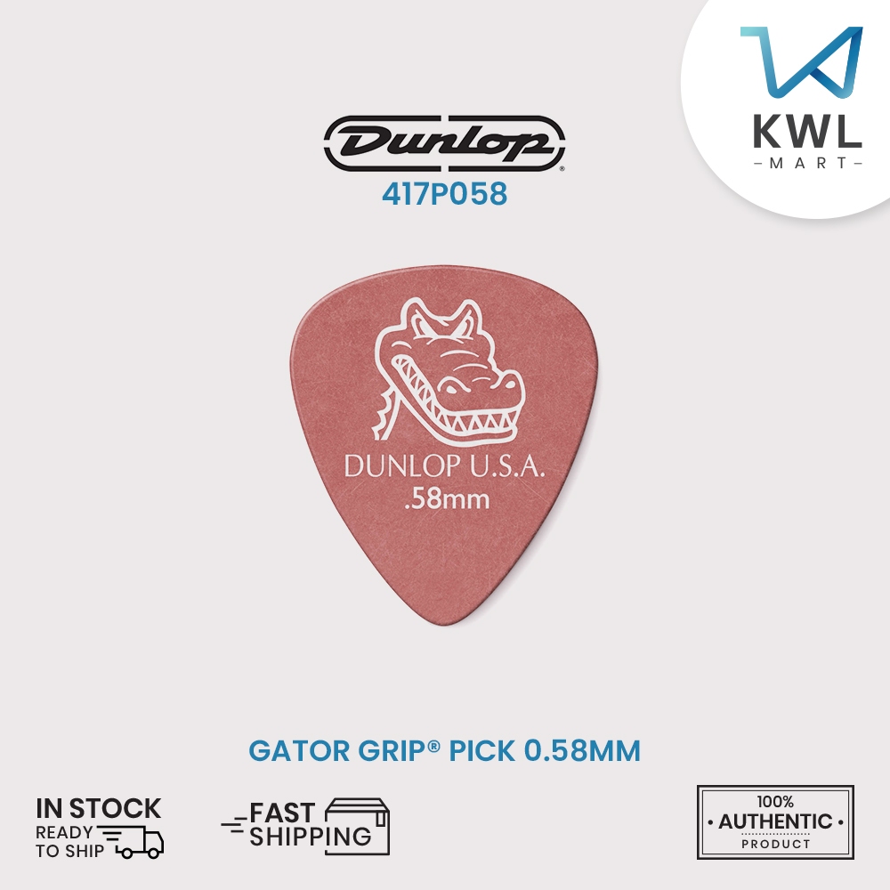 Jim Dunlop 417P Guitar Pick GATOR GRIP Pick 0.58MM - 2.0MM (/ชิ้น)