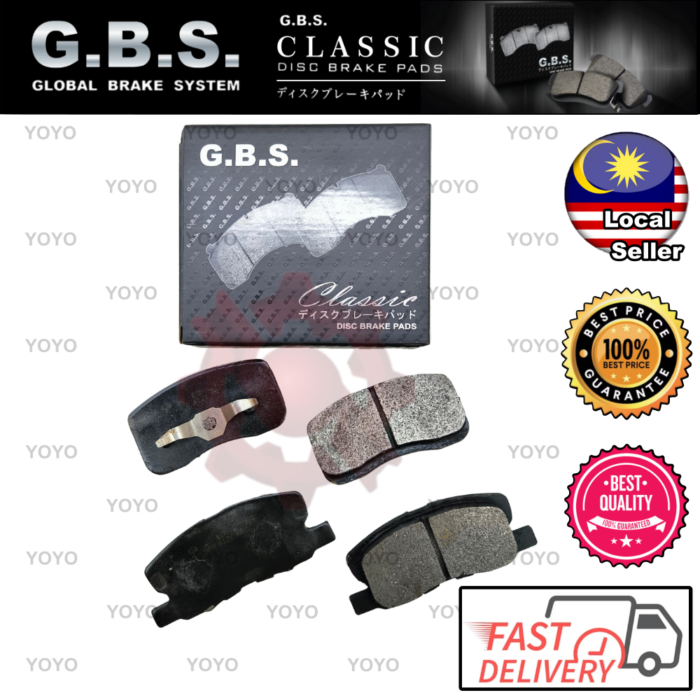 ผ้าเบรค Mitsubishi Mirage Z25A/Z26A 1.3, Colt Z33W/24W 1.5 GBS (FRONT) (6121)