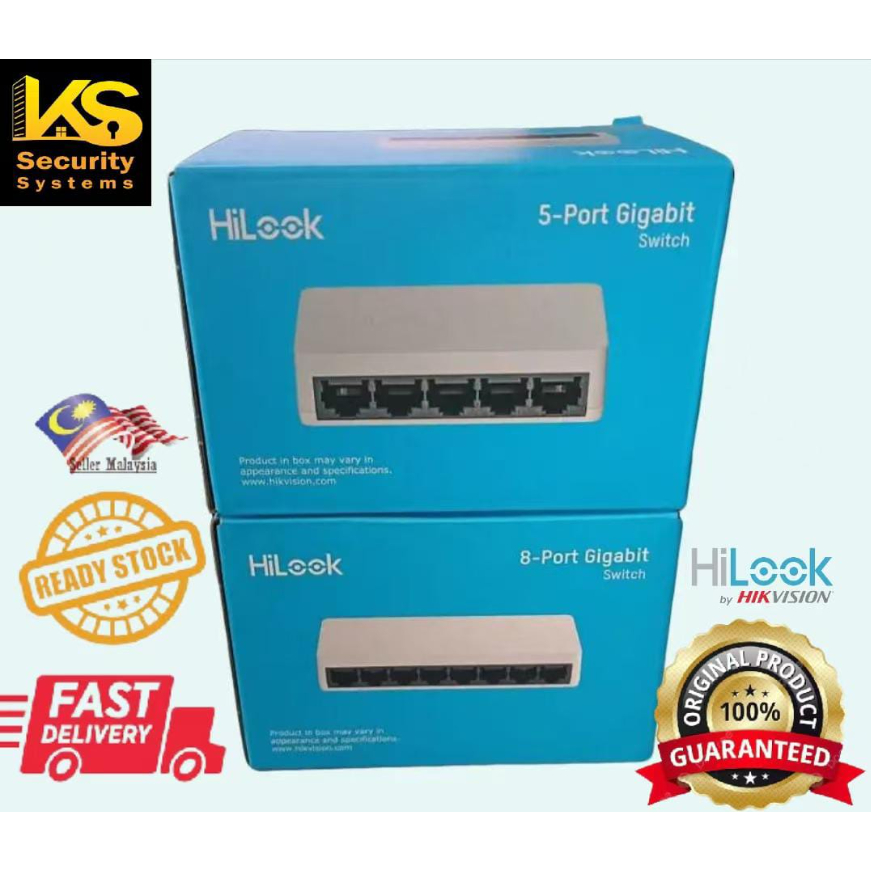 HILOOK ETHERNET SWITCH 5 PORT / 8 PORT GIGABIT - KSW (6942160450247/6942160450254)