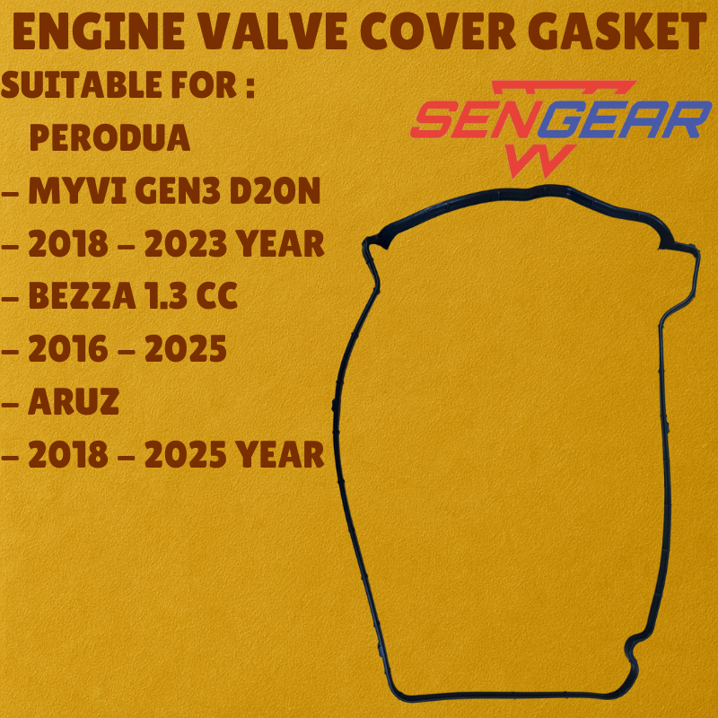11213-BZ090 PERODUA MYVI D20N GEN3 / BEZZA 1.3 CC / ARUZ ฝาปิดวาล์ว GASKET / ROCKET COVER GASKET