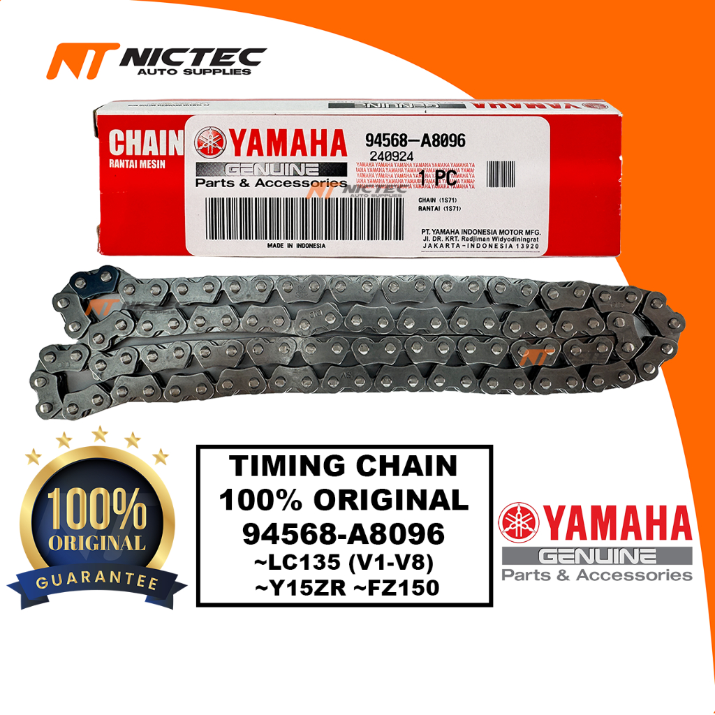 YAMAHA TIMING CHAIN LC135 V1 V2 V3 V4 V5 V6 V7 V8 Y15ZR FZ150 96L 94568-A8096 YAMAHA