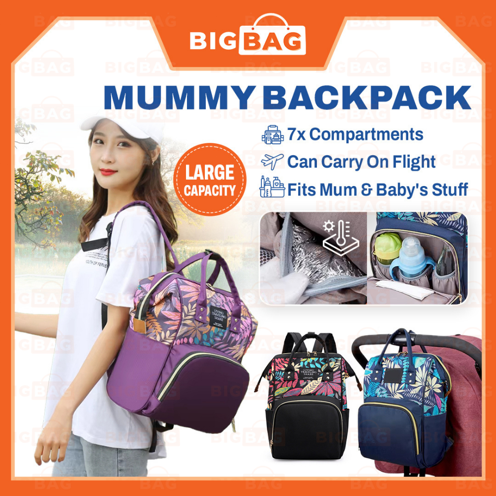 Mummy Backpack กระเป๋าผ้าอ้อมเด็ก Baby Bagpack Travel Diaper Bag Baby Travel Mummy Bag Beg Baby Mumm