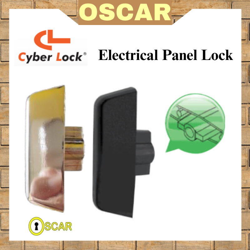 Cyber Electric Panel Lock K-015-03/04 สีดํา/เงิน