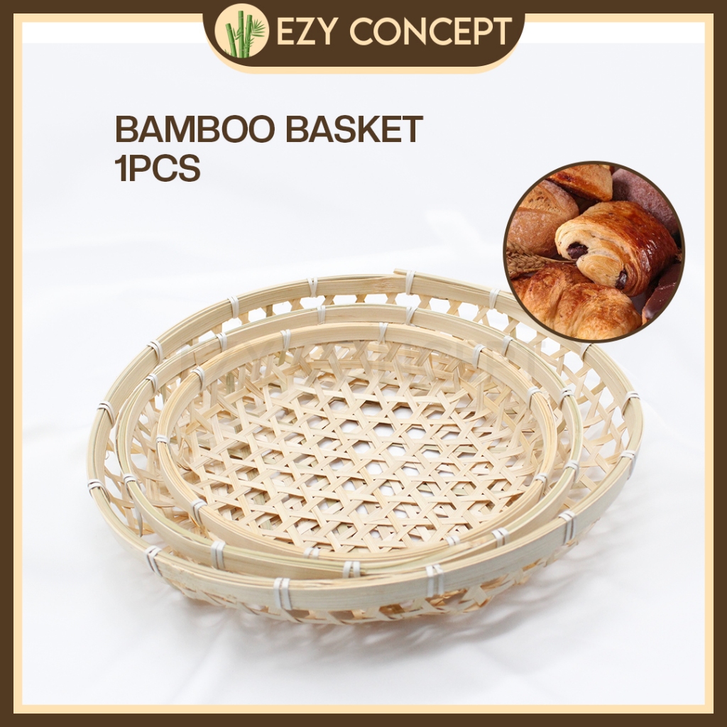 EZY - RATTAN BASKET BAMBOO TRAY RATTAN TRAY FOOD TRAY