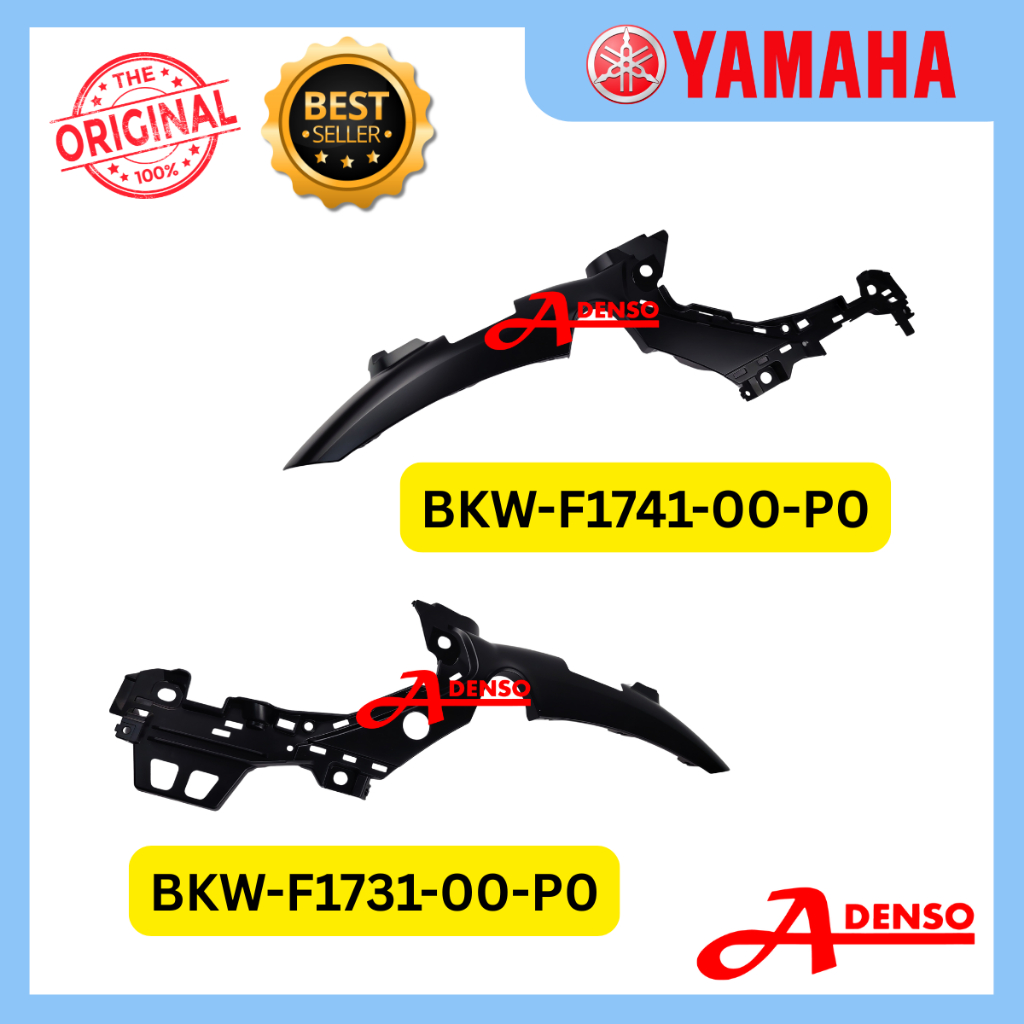 PG1 PG-1 ฝาครอบด้านข้าง 3, ฝาครอบด้านข้าง 4 (ORIGINAL100%YAMAHA) BKW-F1731-00-P0 LH BKW-F1-001-P0 RH