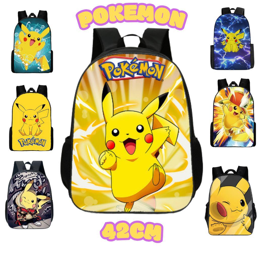 BEG 42CM Pika003 Japan Fashion Pikachu Beg Viral Beg School Viral belakang galas Backpack Bagpack