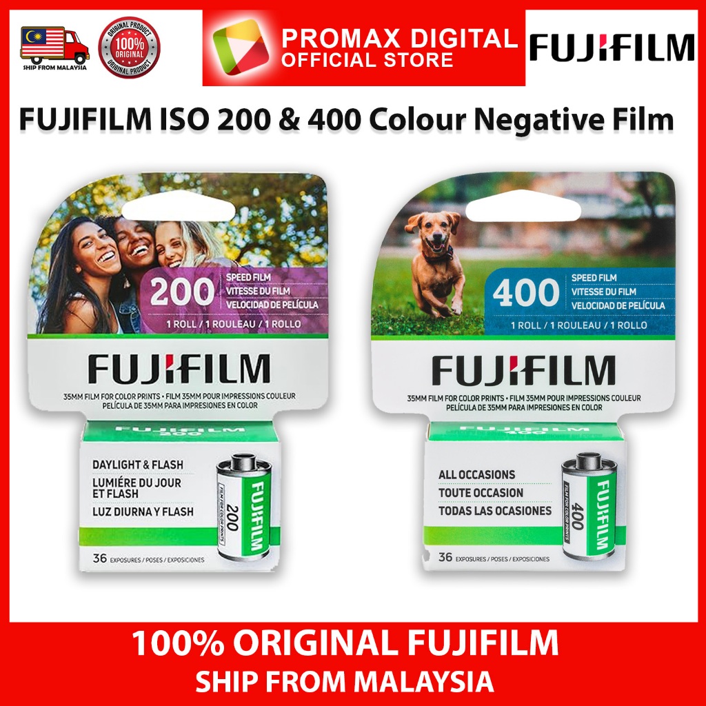 Fujifilm ISO 200 & ISO 400 Color Negative 35mm Film Roll Fujifilm Ship from