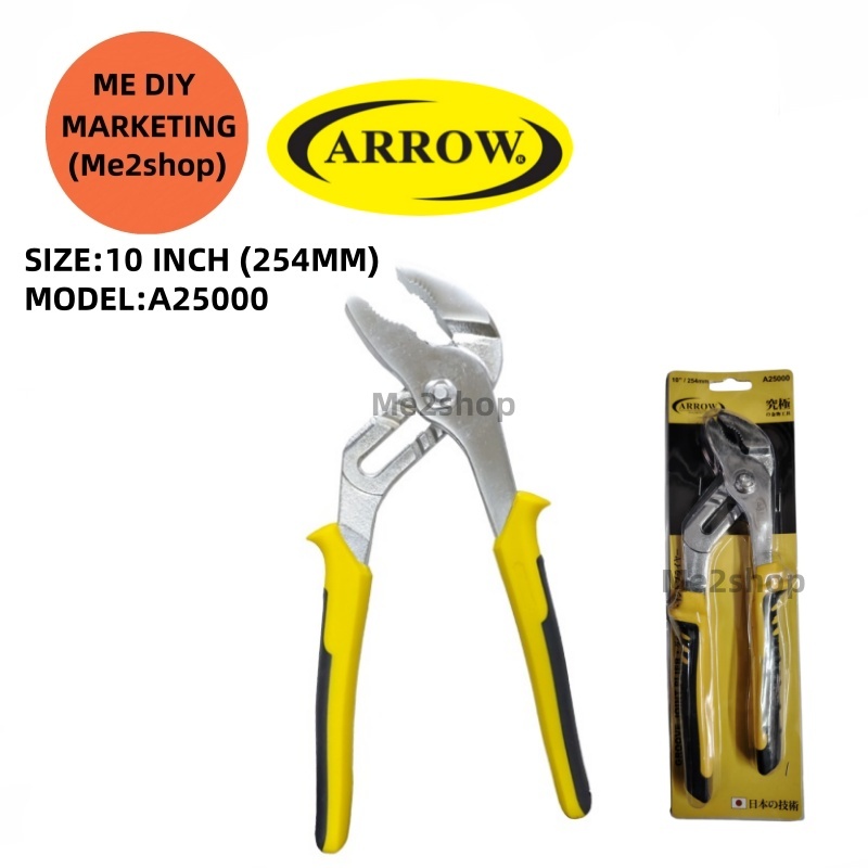 10 INCH/254MM ARROW GROOVE JOINT PLIER /DYNAGRIP PLIER / ปั้มน้ํา PLIER / PLUBING