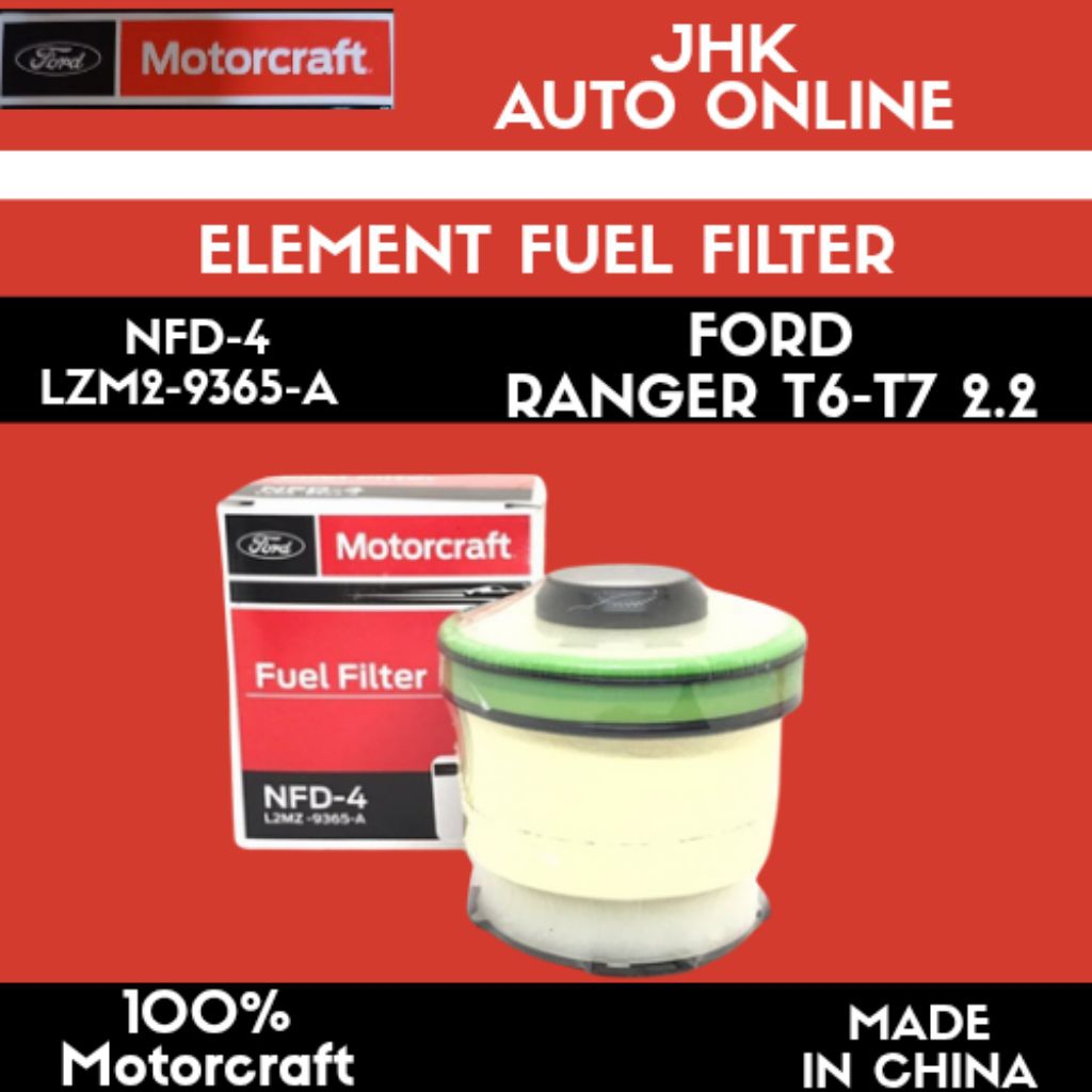 NFD-4(L2MZ-9365-A) FUEL FILTER ASSY FORD RANGER T6-T7 2.2 100% ใหม่ PARTS MOTORCRAFT
