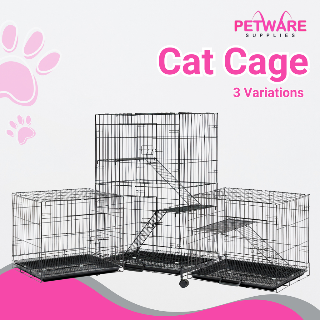 Petware กรงสัตว์เลี้ยง 8828 (304D)/ 8831 (304)/ 8831A (304A)– กรงแมว 1 & 2 ระดับ / กรงแมว / กรงเหล็ก