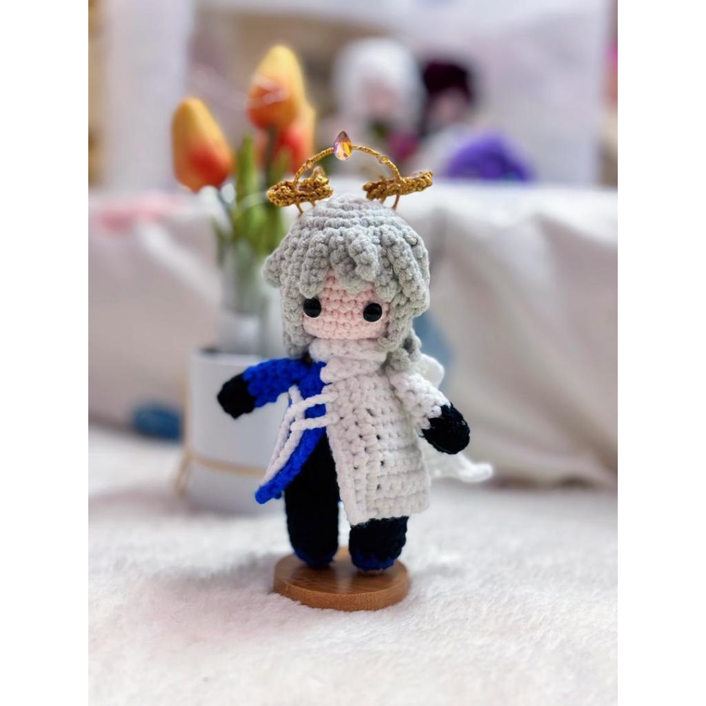 SUNDAY อะนิเมะ GENSHIN HSR เกมน่ารักโครเชต์ทําด้วยมือ Amigurumi patung ตุ๊กตาของเล่นปัจจุบัน