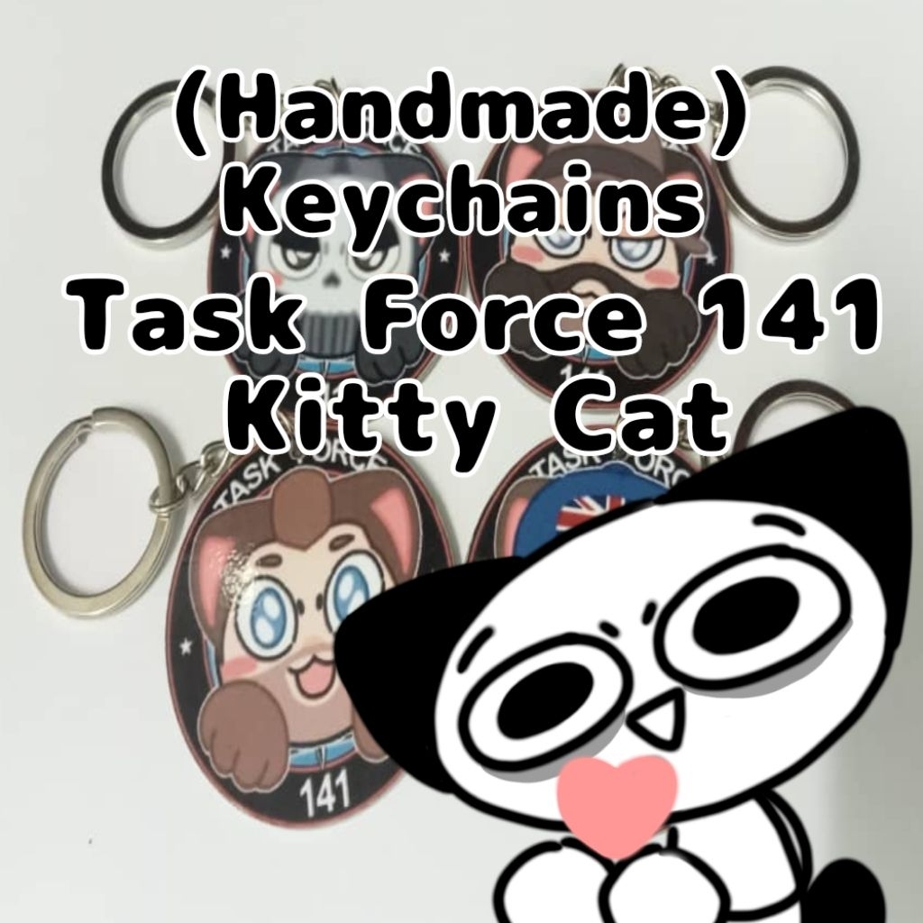 (Fanmade) พวงกุญแจ Call Of Duty Task Force 141 Kitty Cat