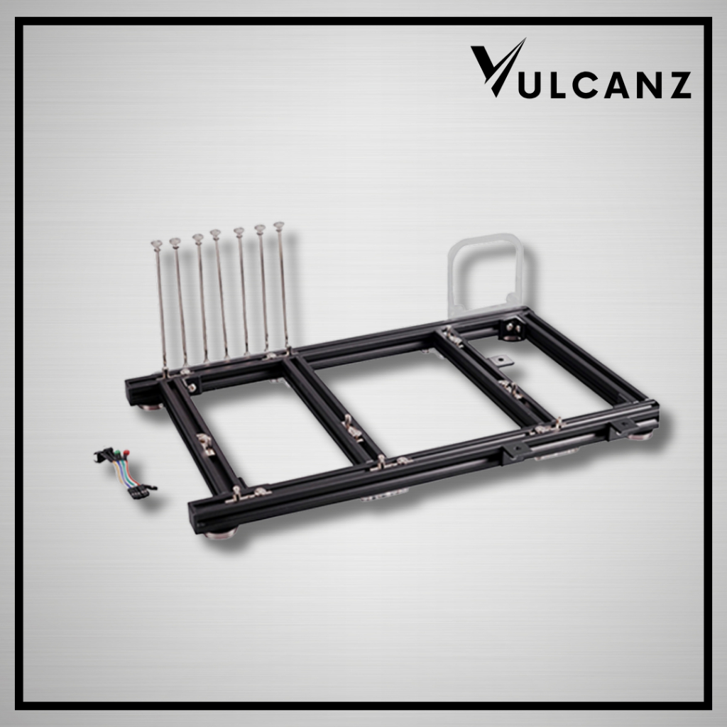 DIY ATX HORIZONTAL ALUMINIUM OPEN TEST BENCH (สีดํา)