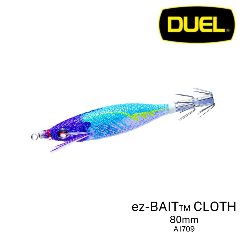 DUEL - EZ-BAIT CLOTH 80mm A1709 SQUID HOOK CANDAT SOTONG SQUID JIG SQUID FISHING
