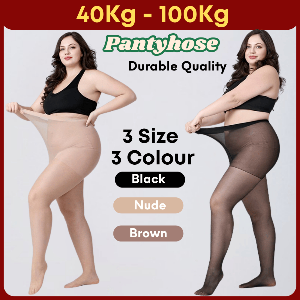 Plus Size Pantyhose เอวสูง Legging Stocking Sarung Kaki Size ขนาดใหญ่ขนาดใหญ่ฤดูใบไม้ร่วงวัวกางเกงขา