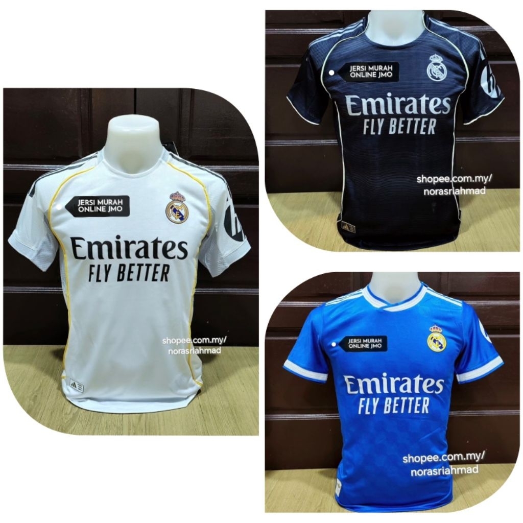 Rea Madr¡d เครื่องเล่น 25/26 ฉบับที่ XS ~ 4XL