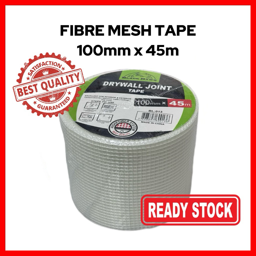 [100mm] Fibre Mesh Tape  45 ม. / Drywall Joint Tape 100มม. x 45ม.