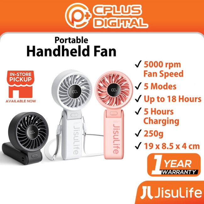 JISULIFE Portable HandHeld Mini Fan Lanyard พับได้ Life7 / FA20 / FA20X / Life4