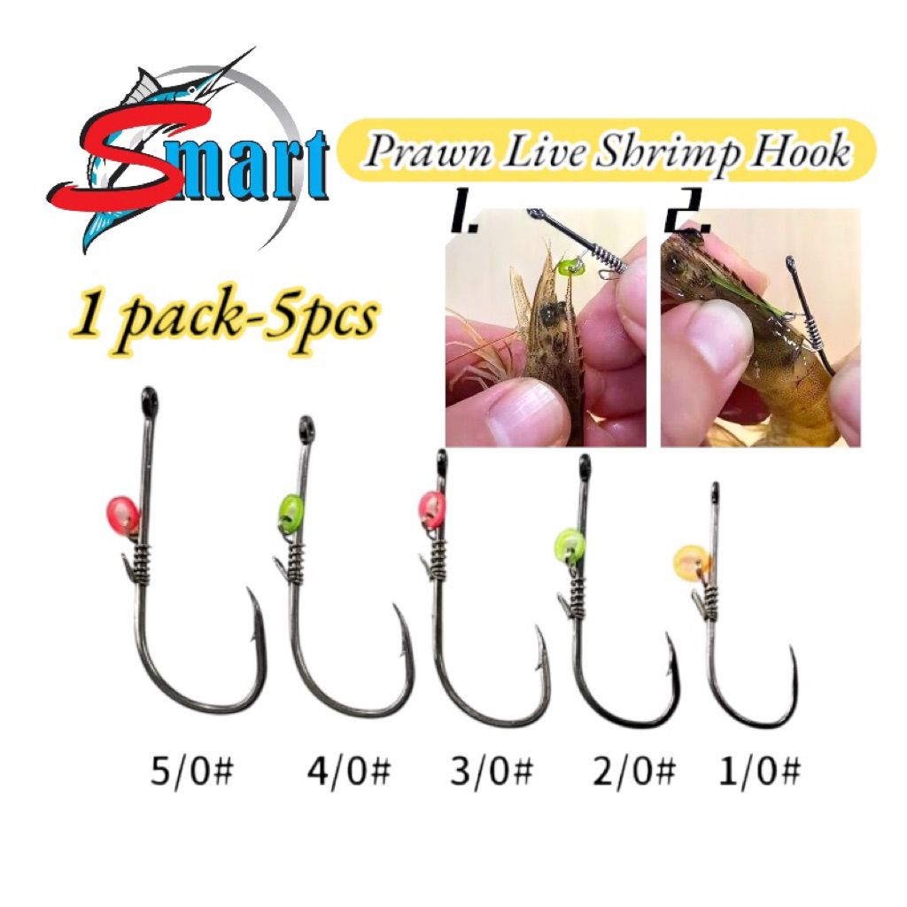 SMART LIVE PRAWN HOOK LIVE SHRIMP FISHING HOOK MATA KAIL UDANG HIDUP