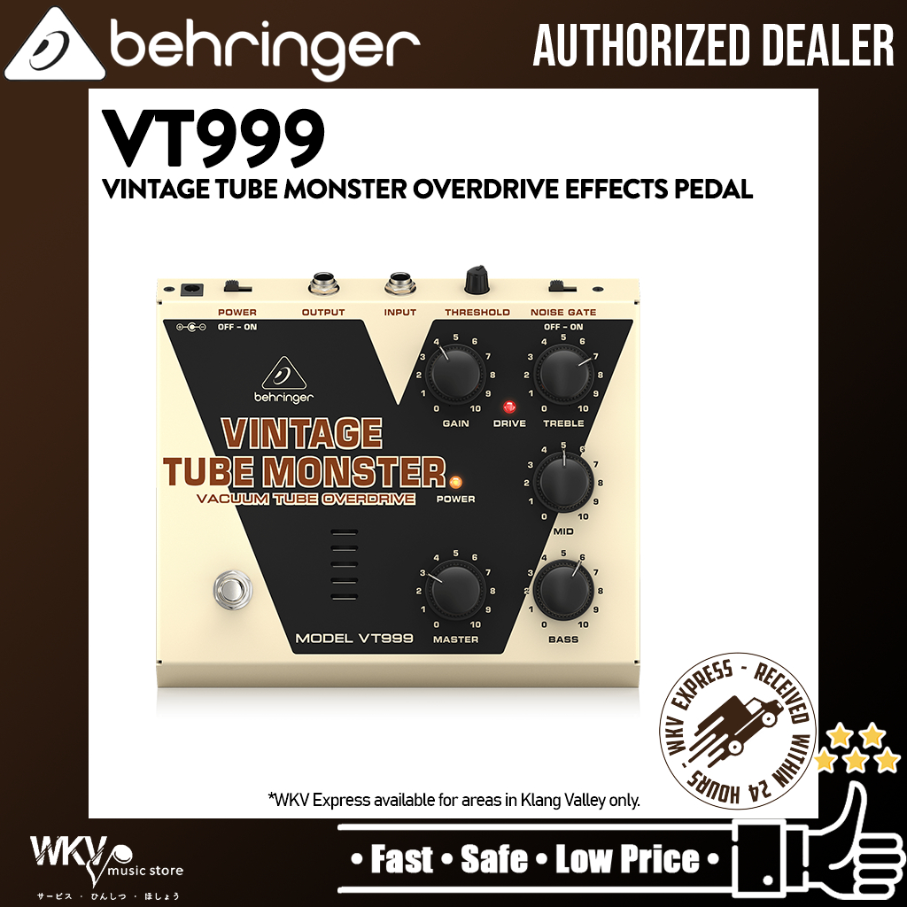 Behringer VT999 Vintage Tube Monster Overdrive Effects Pedal (VT-999 / VT 999)
