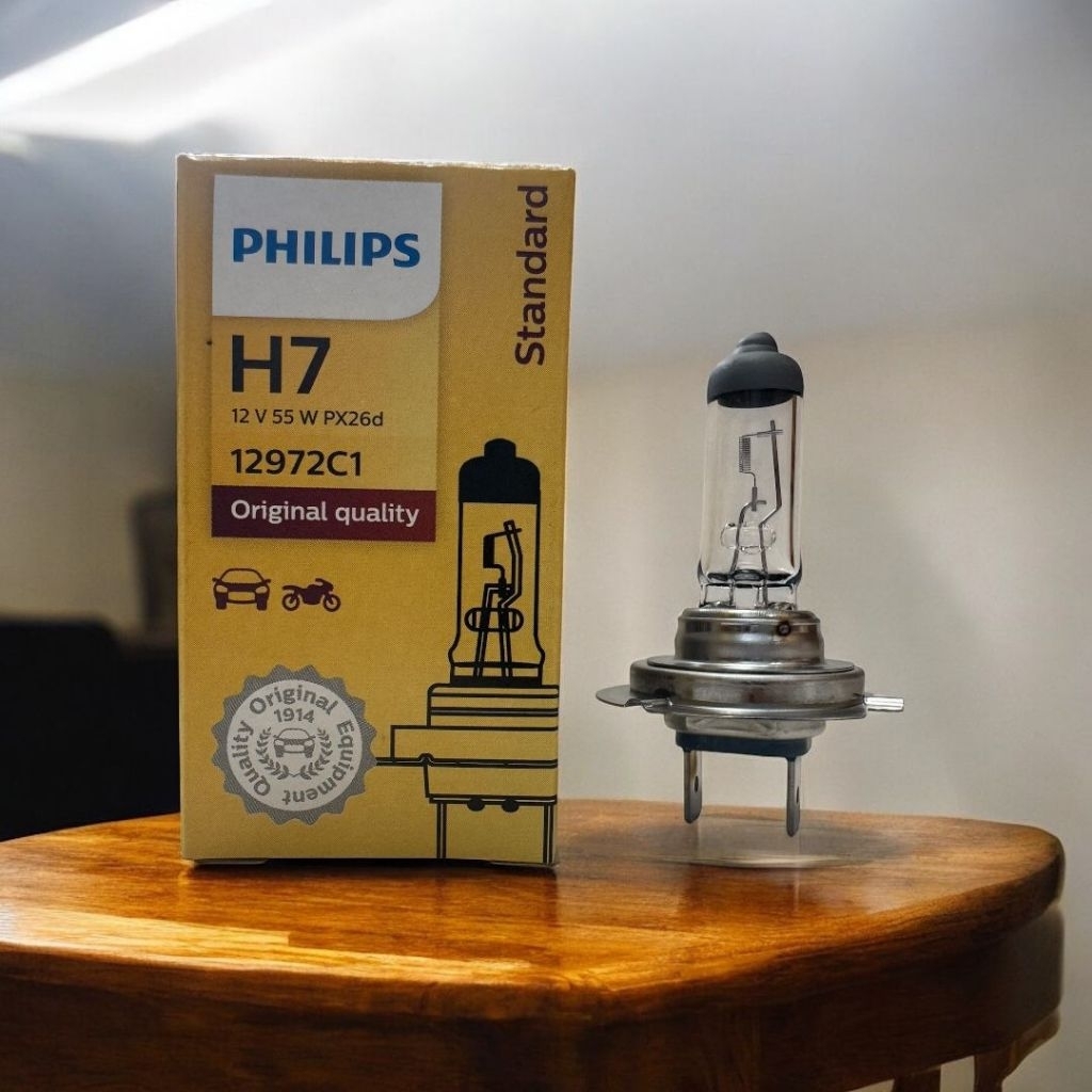 หลอดไฟหน้ารถยนต์ Philips Standard Halogen 12V 55W (H7)