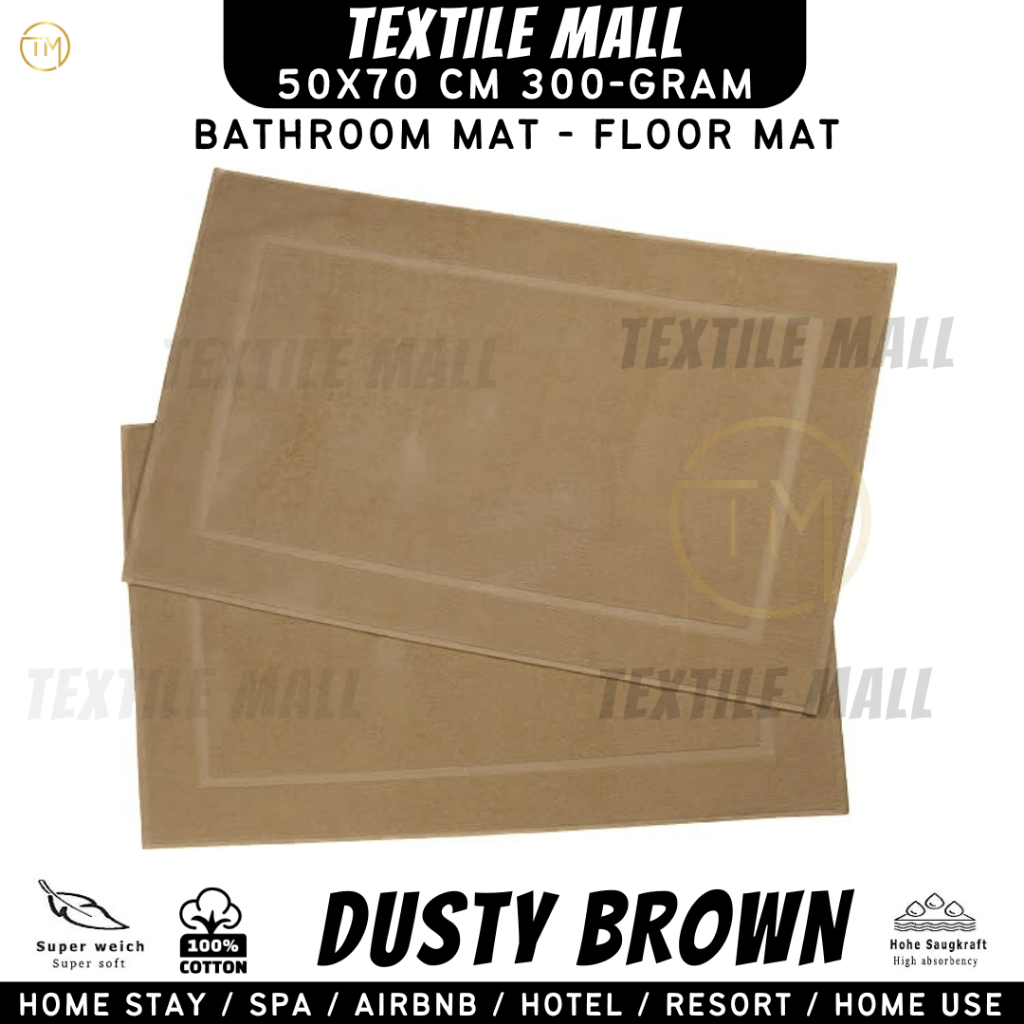 Uthpia Bathmat 50x90 ซม.โรงแรมพรมปูพื้นพรมห้องน้ํา 100% ผ้าฝ้ายแท้เสื่ออาบน้ํานุ่มเสื่อห้องน้ําเสื่อประตู