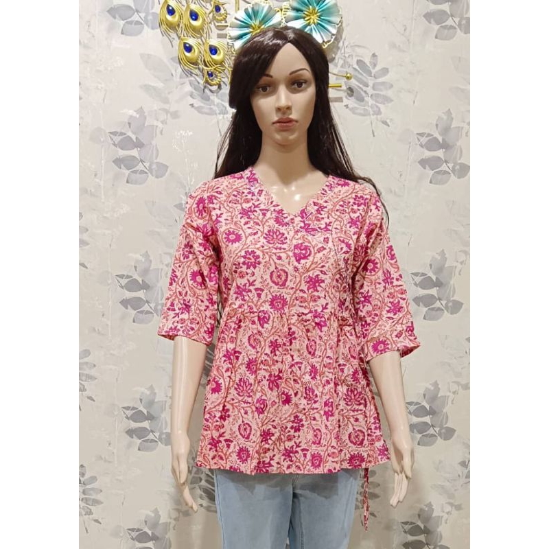 Jaipur peplum สั้น kurtis