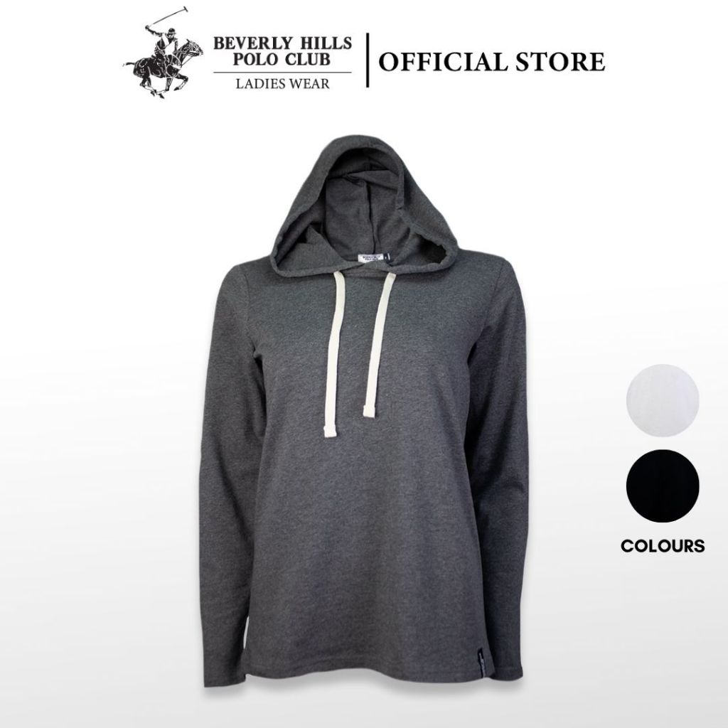 BHPC BHH351 ผู้หญิง Hoodie Wanita ผ้าฝ้ายเสื้อสวมหัว Hooded | เสื้อสเวตเตอร์ Casual Drawstring Relax
