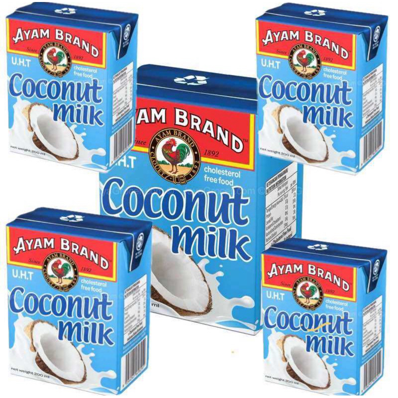 กะทิยี่ห้อ Santan Kelap Ayam (200ml x 5 แพ็ค)