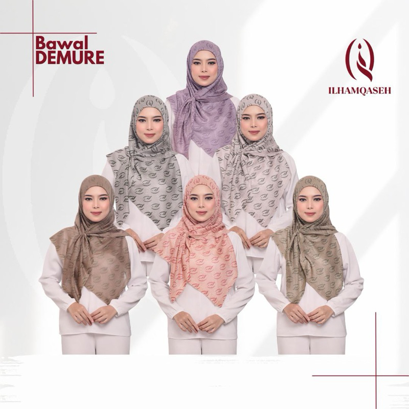 BAWAL DEMURE - TUDUNG KNITTED ILHAM QASEH