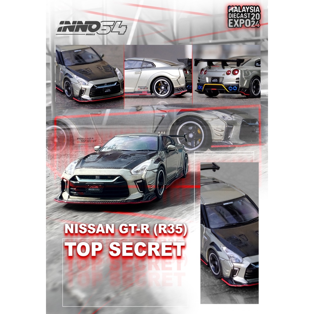 รุ่น INNO64 IN64-R35TS-MDX24 NISSAN SKYLINE GT-R R35 TOP SECRET TOKYO AUTO SALON 2024 MDX 2024