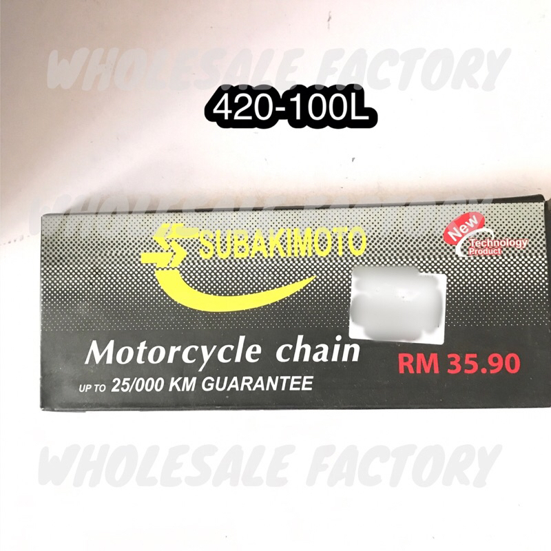 SUBAKIMOTO CHAIN 420-100L RANTAI MOTORCYCLE