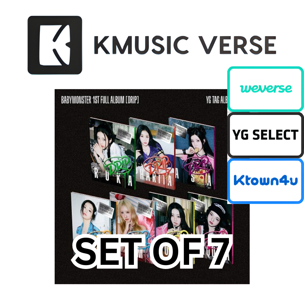 [POB+SET OF 7] BABYMONSTER - [DRIP] YG TAG ALBUM VER