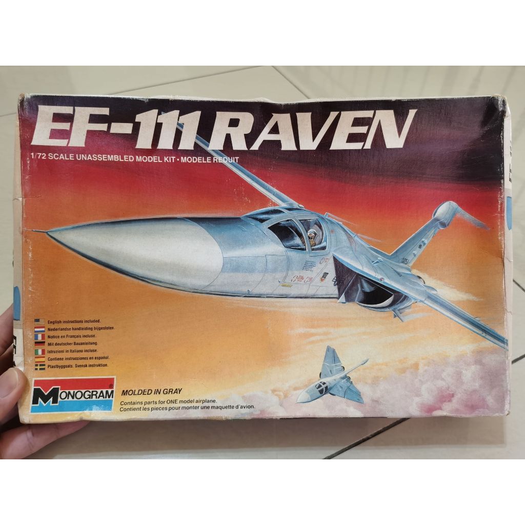 Monogram 1/72 EF-111 ชุดโมเดลพลาสติก Raven