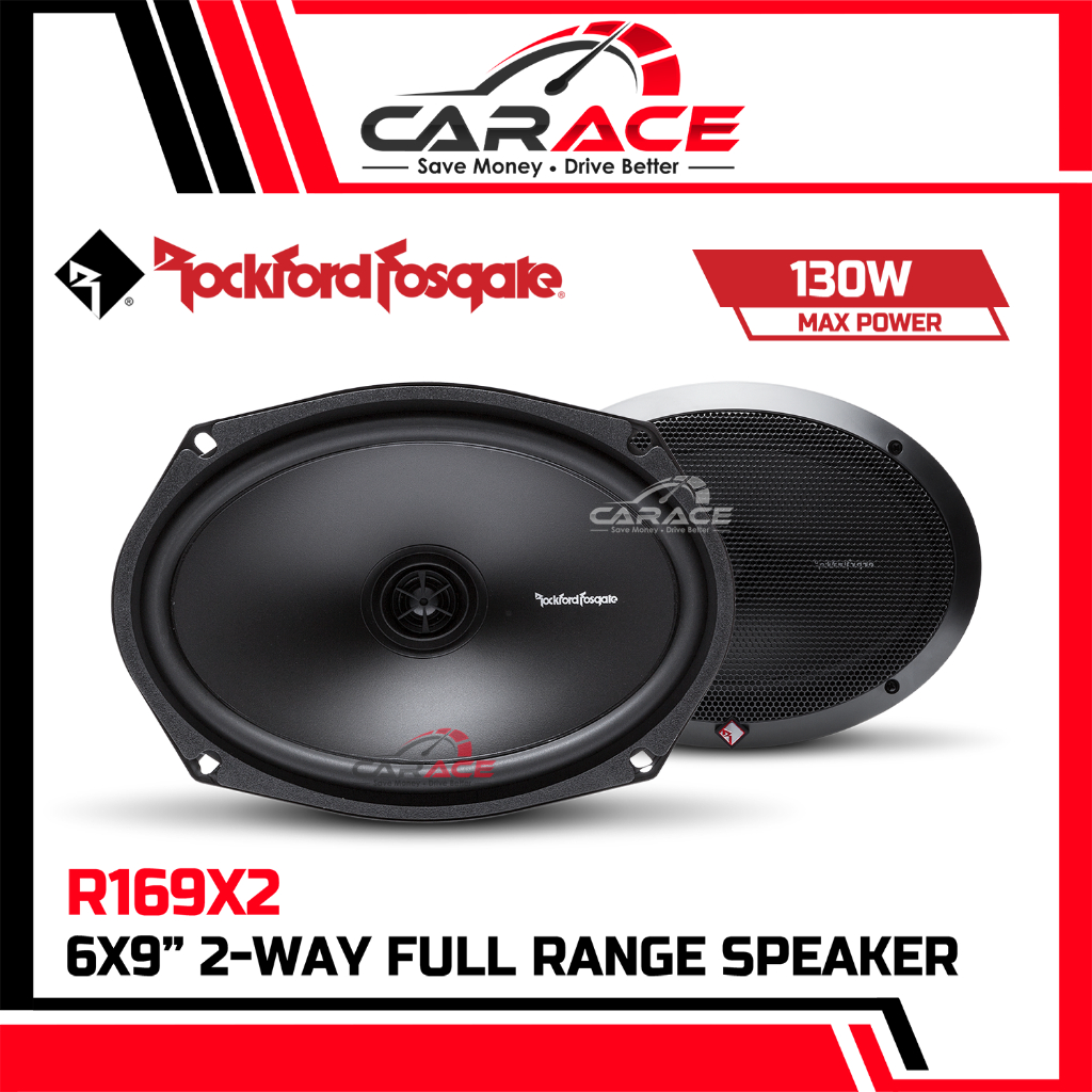 Rockford Fosgate Prime Series 2-Way Full Range Coaxial Speaker (6x9) R169X2 ROCKFORD Car Speaker Ker