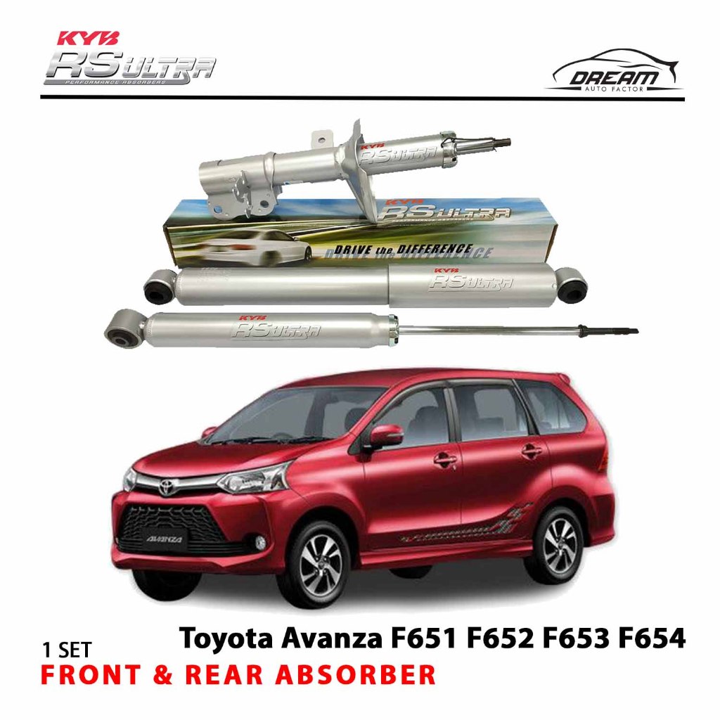 Toyota Avanza 1.3 1.5 F651 F652 F653 F654 Kayaba KYB RS Ultra ชุดโช้คอัพหน้าและหลัง 332HD30 332HD31 