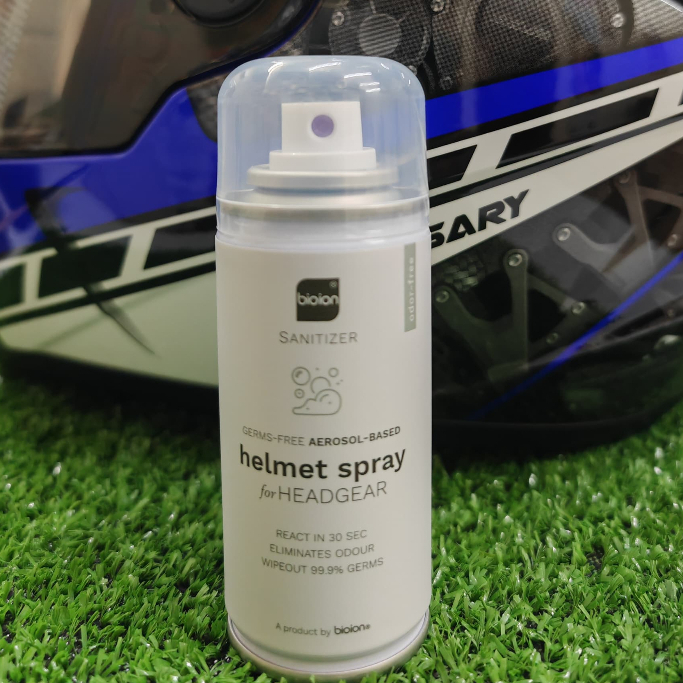 สเปรย์เจลทําความสะอาดหมวกกันน็อค Bioion - ไม่มีโฟม - Anti Bacteria - Anti Odor - ทันที