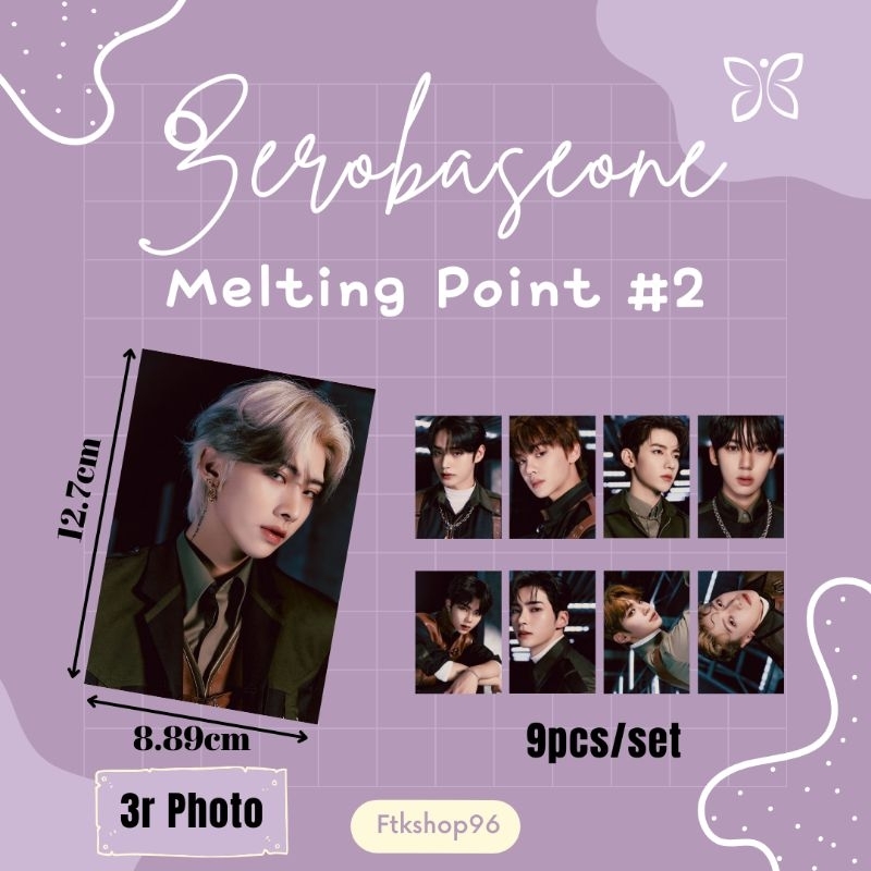 Kpop ZEROBASEONE Melting Point 2 HD 4R/3R พิมพ์ Inkjet Photo อัลบั้ม cuci gambobar