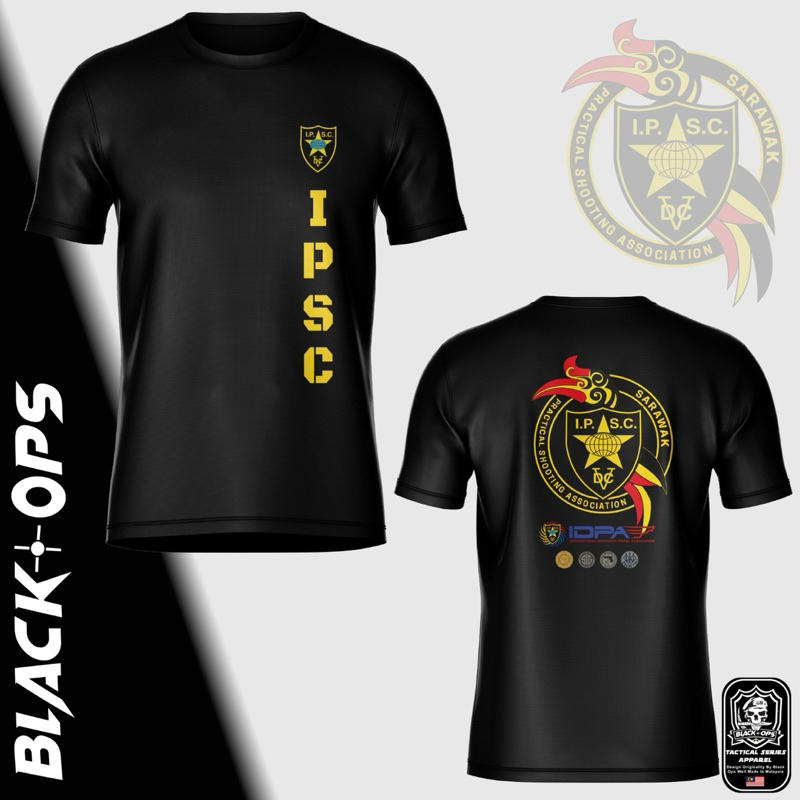 เสื้อเชิ้ตสีดําดีไซน์ Ipsc Saraw4k