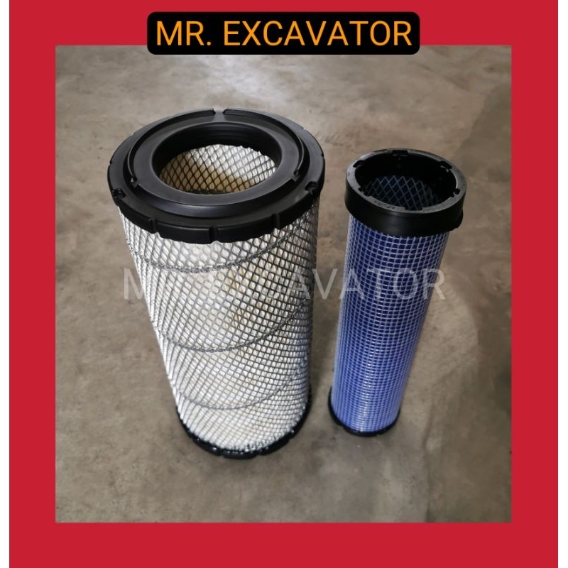 Komatsu PC PC128US PC130 PC130-7 PC130-8 PC138 Excavator กรองอากาศ Penapis Angin