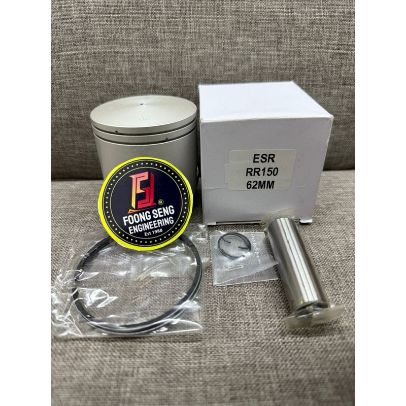 ESR ZX150 RR150 ZXR150 PISTON ชุด 59 มม. STD 62 มม. 65 มม. พร้อมชุดแหวนสีแดง LEO