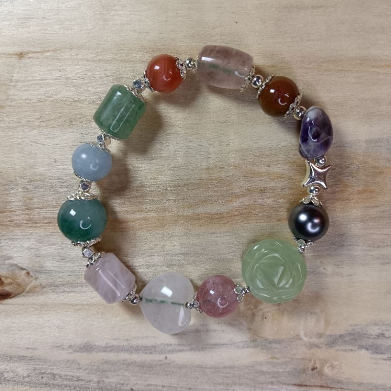 CRYSTAL STONE BRACELET ^ MULTIPLE STONE