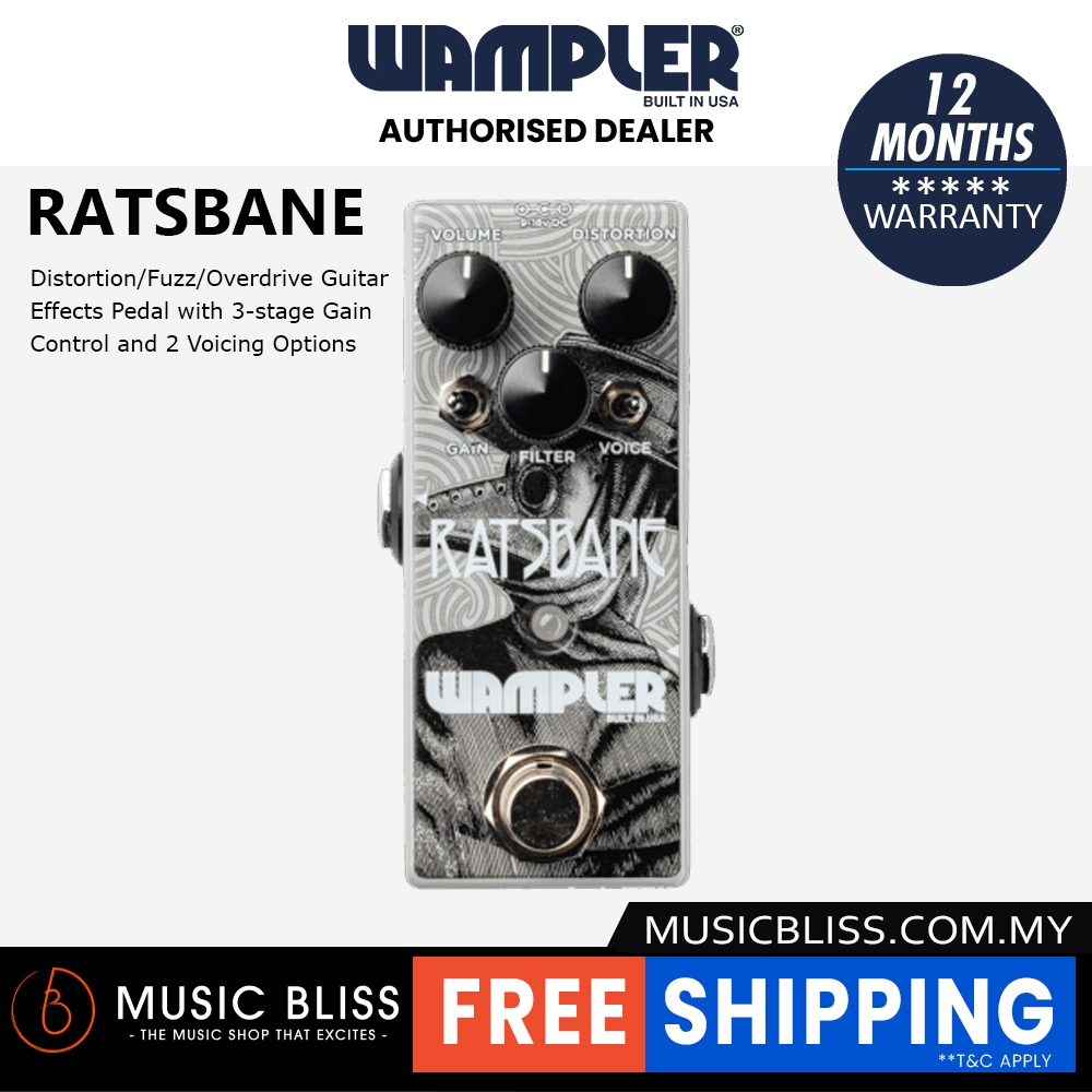 Wampler Ratsbane แป้นบิดเบือ